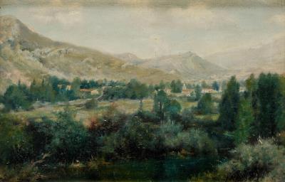 Landscape with village