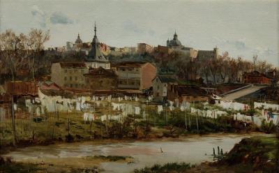 View of Madrid from the Manzanares River by Jose Lupianez Y Carrasco - Auction record, sale price, and art valuation. Compare with similar artists and explore comparable artworks.