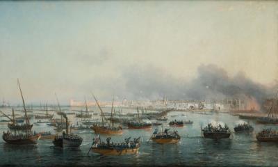 Capture of the city of Sfax, Tunisia, on July 16, 1881 by François Pierre Bernard Barry - Auction record, sale price, and art valuation. Compare with similar artists and explore comparable artworks.