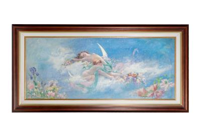 Allegory of the night with a sleeping woman and child