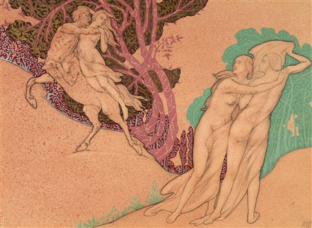 Deianira abducted by the centaur Nessus and Pegasus tamed by Orpheus (a pair) by Ernest Faut - Auction record, sale price, and art valuation. Compare with similar artists and explore comparable artworks.