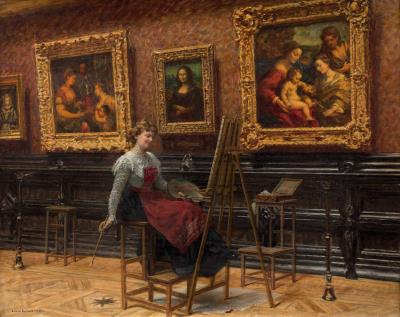 La Copiste devant la Joconde (The Copist in front of the Mona Lisa)