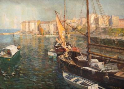 Boats in the Constanța Harbor [1945]