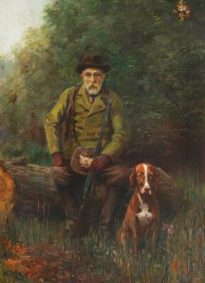 Hunter and Dog by Branko Senoa - Auction record, sale price, and art valuation. Compare with similar artists and explore comparable artworks.
