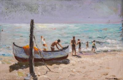 Boat by the shore