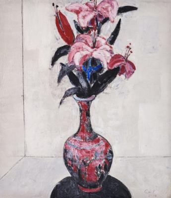 Vase with lilies