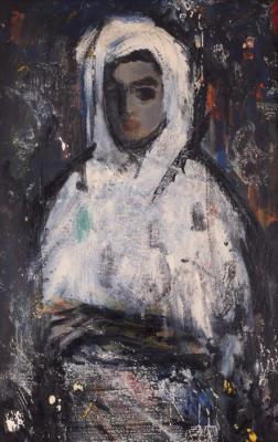 Young woman with white dress