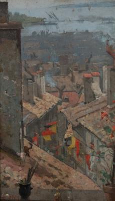 View of the Ihly/Hodler studio in La Cité, Old Geneva