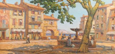 Fountain in a Provence village on the Mediterranean coast