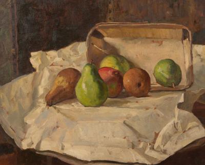 Pears and Basket