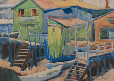 Jumbled Beach Houses