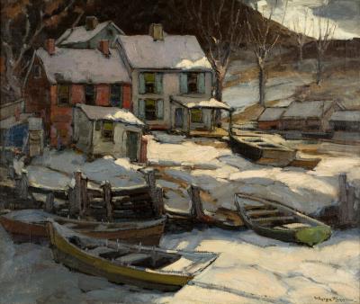 Midnight Snow in Nova Scotia