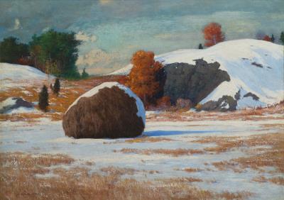 Early Snow, Rowley Marshes, Massachusetts