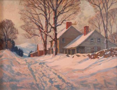 Winter Scene at Dusk