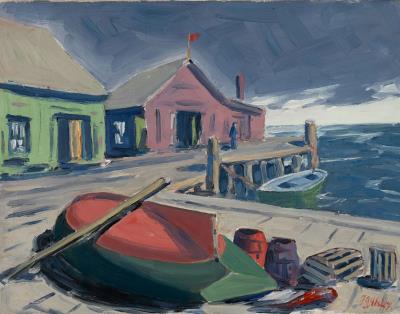 Portland Docks by Frederick Ilsley - Auction record, sale price, and art valuation. Compare with similar artists and explore comparable artworks.