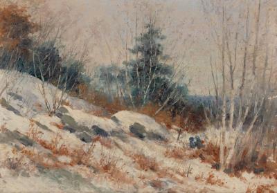 Rocky Hill Winter by George Frederick Morse - Auction record, sale price, and art valuation. Compare with similar artists and explore comparable artworks.