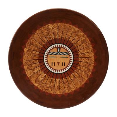 Inlaid Carved Wall Hanging, Sun God #2