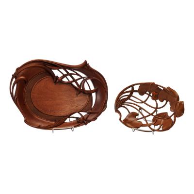Two Carved Sculptural Bowls
