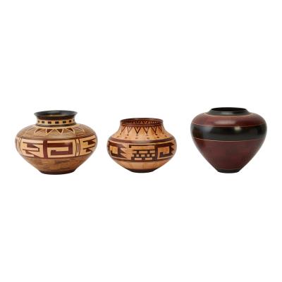 Three Parquetry Bowls