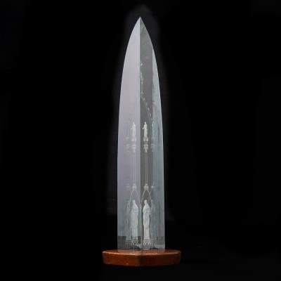 Steuben Crystal Cathedral Obelisk