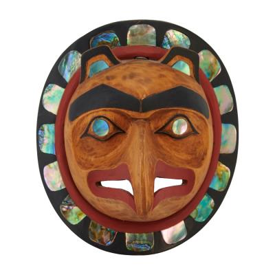 Pacific Northwest Kwakwakawakw Painted Wood Mask