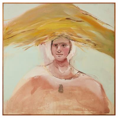Woman with Straw Hat