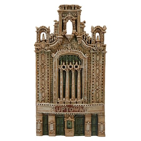 Uptown Theater Plaster Building Model in High Relief