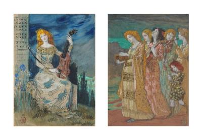La fille à l'alto; Sur les bords du Styx by Eugène Grasset - Auction record, sale price, and art valuation. Compare with similar artists and explore comparable artworks.