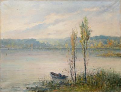 Lake Landscape by Manuel Pigem I Ras - Auction record, sale price, and art valuation. Compare with similar artists and explore comparable artworks.