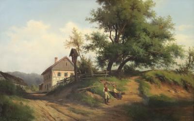 Sommerpartie by Jilius Schönrock - Auction record, sale price, and art valuation. Compare with similar artists and explore comparable artworks.
