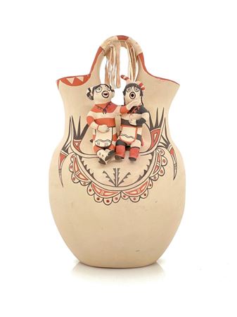 Jemez Pueblo Storyteller Wedding Vase