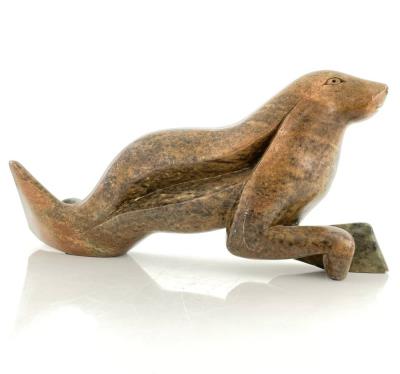 Inuit Seal Soapstone Sculpture