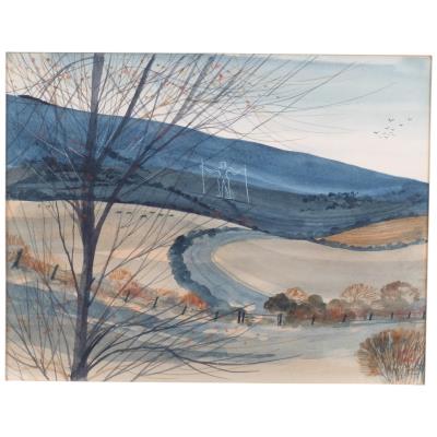 The Long Man Of Wilmington by Robert Tavener - Auction record, sale price, and art valuation. Compare with similar artists and explore comparable artworks.