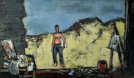The Artist by Sol Wilson - Auction record, sale price, and art valuation. Compare with similar artists and explore comparable artworks.