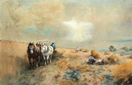 Rural Scene Watercolor