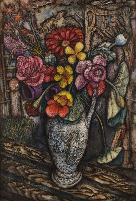 Still-life of Flowers in a Vase