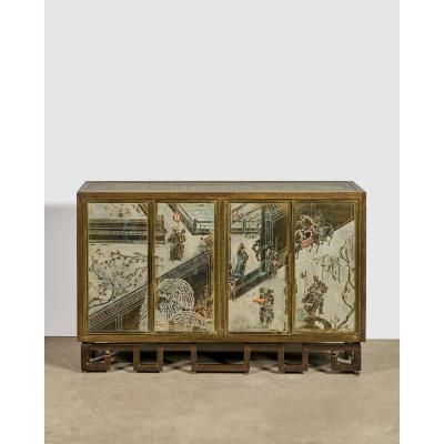 Rare 'Chan Li' Cabinet by Philip and Kelvin Laverne - Auction record, sale price, and art valuation. Compare with similar artists and explore comparable artworks.