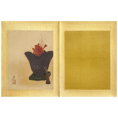 An Album of Miniature Urushi-e (Lacquer Paintings)