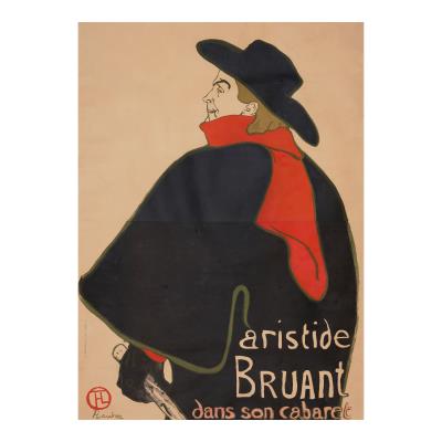 Aristide Bruant, in his cabaret