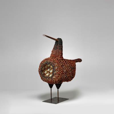 Beaded Bird Sculpture