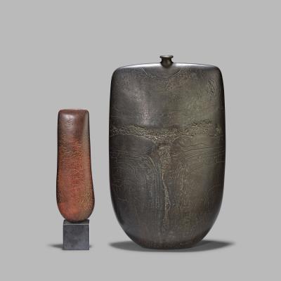 Flattened bottle form, 1990