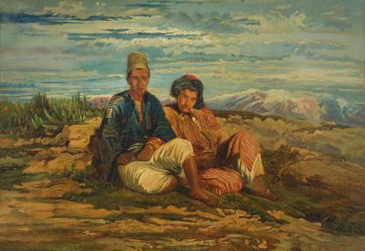 Two figures at rest, Turkey