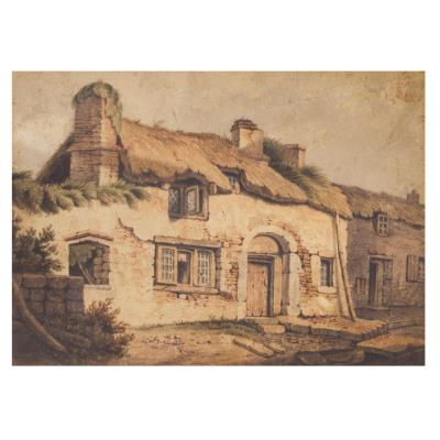 A cottage scene