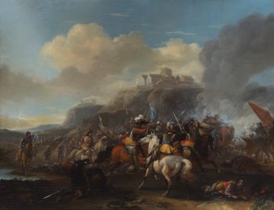 A cavalry skirmish