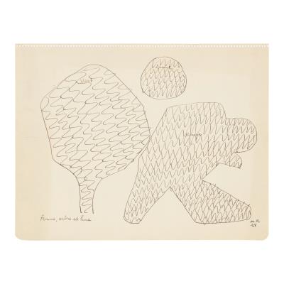 Femme, arbre et lune