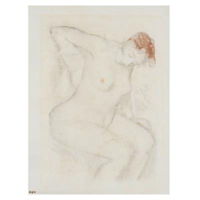 Femme s'essuyant