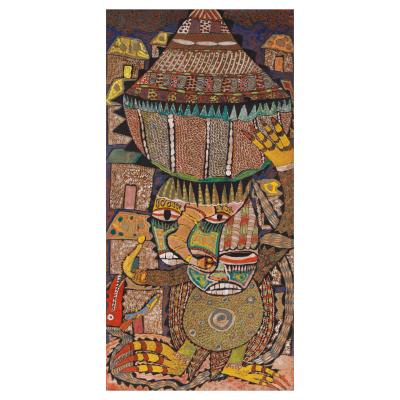 A Double Face Anti-Bird Ghost with Red Head Snake in the Pigmuse City by Prince Twins Seven-Seven - Auction record, sale price, and art valuation. Compare with similar artists and explore comparable artworks.