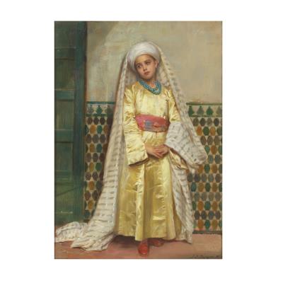 A young girl in Eastern dress