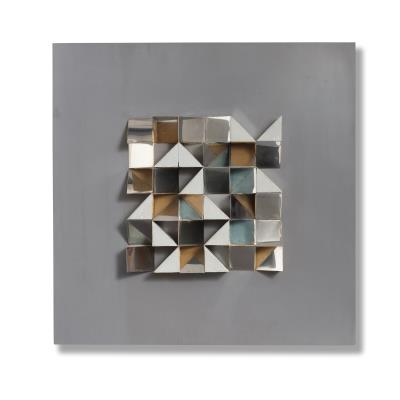 Grey Permutation with Blue and Yellow