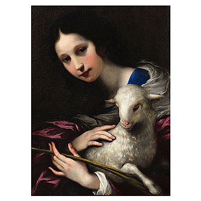 Saint Agnes with the lamb
